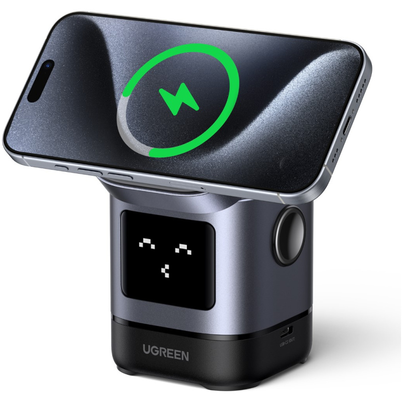 Ugreen Uno 2-in-1 magnetni brezžični polnilnik 15W - Image 2