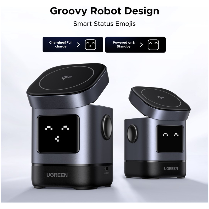 Ugreen Uno 2-in-1 magnetni brezžični polnilnik 15W - Image 4