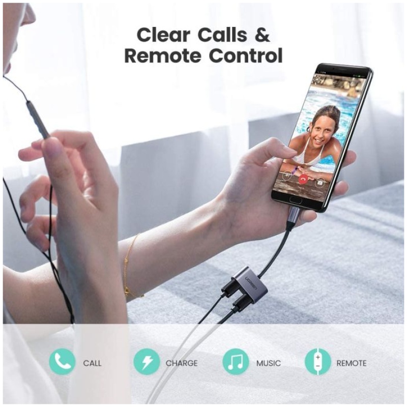 UGREEN USB-C v dvojni USB-C Adapter 2v1 - box - Image 2