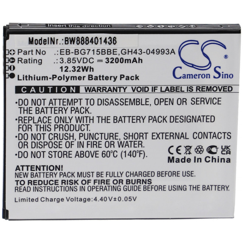 Baterija za Samsung Galaxy Xcover Pro / SM-G715, 3200 mAh - Image 2