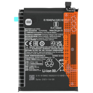 <br><b>Opis:</b><br><ul><li><b>Originalna baterija proizvajalca Xiaomi</b><br></li><li>Najsodobnejša tehnologija omogoča veliko ciklov polnjenja in praznjenja<br></li><li>Li-Polymer celice so prijazne okolju, obenem pa zagotavljajo delovanje brez spominskega učinka<br></li><li>Termično stikalo ščiti baterijske celice pred pregrevanjem, prenapolnitvijo in kratkim stikom<br></li><li>Visoka kapaciteta baterije, podaljšan čas delovanja pri mirovanju naprave, zelo počasno samopraznjenje</li><li>Baterijo polnimo z originalnim ali nadomestnim polnilcem</li><li>Certifikati CE in ROHS</li></ul><br><br><p><b>Originalne oznake:</b><br></p><ul><li>BN5C</li></ul><br><p><b>Primerno za:</b></p>Xiaomi:<ul><li></li><li></li><li>Poco M4 Pro 5G, Poco M4 Pro 5G 21091116AG, Poco M4 Pro 5G MZB0BGVIN</li><li>Redmi Note 11</li></ul><br><b>Lastnosti:</b><ul><li>Proizvajalec: Xiaomi</li><li>Vrsta: Li-Polymer</li><li>Napetost: 3,87 V</li><li>Kapaciteta: 5.000 mAh (19,3 Wh)</li></ul><br>