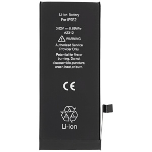 <b>Opis:</b><br><ul><li><b>Originalna baterija proizvajalca Apple (OEM)</b><br></li><li>Najsodobnejša tehnologija omogoča veliko ciklov polnjenja in praznjenja<br></li><li>Li-Polymer celice so prijazne okolju, obenem pa zagotavljajo delovanje brez spominskega učinka<br></li><li>Termično stikalo ščiti baterijske celice pred pregrevanjem, prenapolnitvijo in kratkim stikom<br></li><li>Visoka kapaciteta baterije, podaljšan čas delovanja pri mirovanju naprave, zelo počasno samopraznjenje<br></li><li>Baterijo polnimo z originalnim ali nadomestnim polnilcem<br></li><li>Certifikati CE in ROHS</li></ul><br><br><p><b>Originalne oznake:</b></p><ul><li>A2312</li><li>080-333-4000<br></li></ul><br><br><p><b>Primerno za:</b></p><p>Apple:</p><ul><li>iPhone SE (2020), A2275, A2296, A2298</li></ul><br><b>Pozor, ta baterija je primerna samo za novejšo različico Apple iPhone SE (2020)!</b><b>Lastnosti:</b><ul><li>Proizvajalec: Apple (OEM)</li><li>Vrsta: Li-Polymer</li><li>Napetost: 3,82 V</li><li>Kapaciteta: 1.751 mAh (6,69 Wh)</li></ul><br>