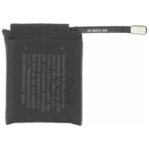 <b>Opis:</b><br><ul><li><b>Originalna baterija proizvajalca Apple (OEM)</b></li><li>Najsodobnejša tehnologija omogoča veliko ciklov polnjenja in praznjenja<br></li><li>Li-Polymer celice so prijazne okolju, obenem pa zagotavljajo delovanje brez spominskega učinka<br></li><li>Termično stikalo ščiti baterijske celice pred pregrevanjem, prenapolnitvijo in kratkim stikom<br></li><li>Visoka kapaciteta baterije, podaljšan čas delovanja pri mirovanju naprave, zelo počasno samopraznjenje</li><li>Baterijo polnimo z originalnim ali nadomestnim polnilcem<br></li><li>Certifikati CE in ROHS</li><li>Bulk pakiranje<br></li></ul><br><br><p><b>Originalne oznake:</b><br></p><ul><li>A2181<br></li></ul><br><p><b>Primerno za:</b></p><p>Apple:</p><ul><li>Watch 5 44 mm,  MWVF2LL/A, MWW12LLA</li></ul><br><b>Lastnosti:</b><ul><li>Proizvajalec: Apple (OEM)</li><li>Vrsta: Li-Polymer</li><li>Napetost: 3,85 V</li><li>Kapaciteta: 296 mAh  (1,129 Wh)</li></ul><br>