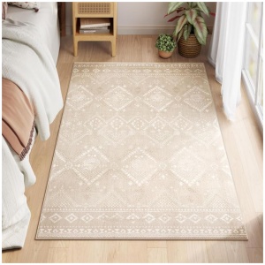 SONGMICS HOME Nedrseča preproga v barvi kapučina