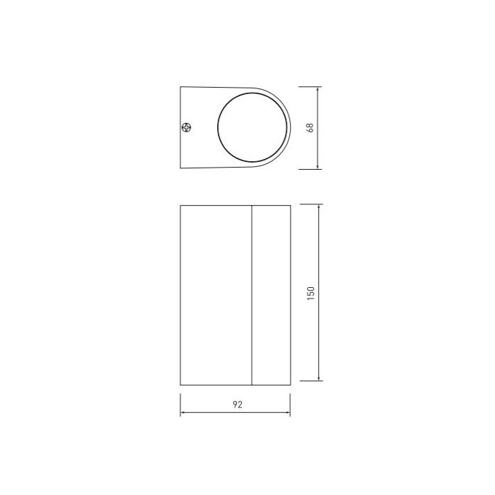 GTV zunanja stenska svetilka TIAGO 2x GU10 230V IP54, črna - slika 3