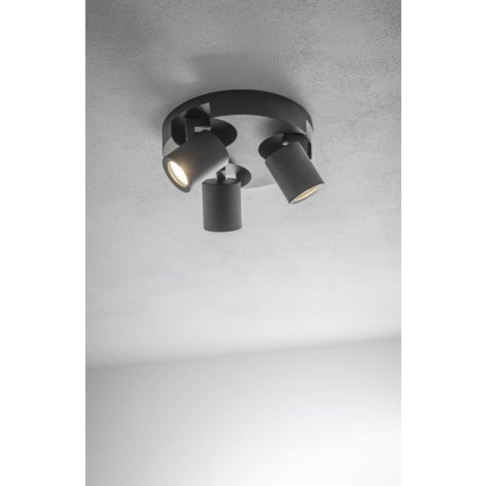 GTV reflektorska svetilka BLINK 3xGU10 220V, črna - slika 3