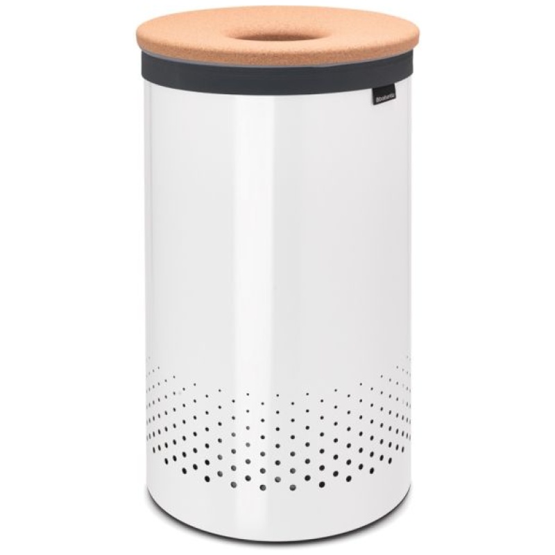 Brabantia koš za perilo 60L okrogel, bel - Image 4