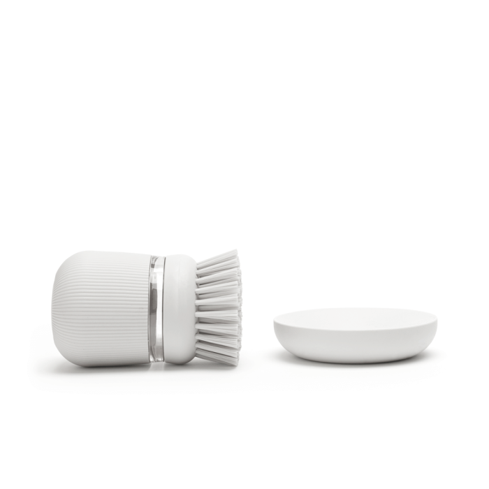 Brabantia krtača za posodo z dozirnikom mila, svetlo siva - slika 4