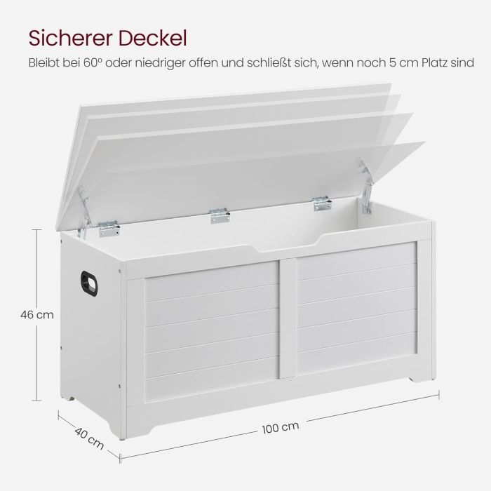 VASAGLE klop Bela 40 x 100 x 46 cm - slika 4