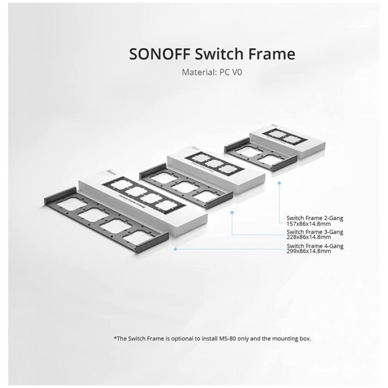 SONOFF okvir za stikala tipa M5-80