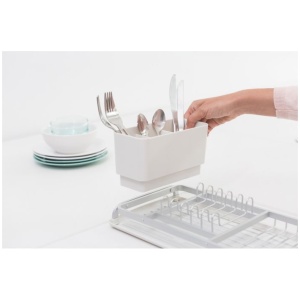 Brabantia kompaktna podloga za sušenje posode svetlo siva