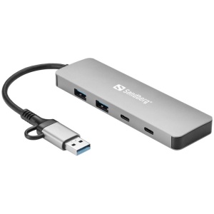Sandberg vozlišče USB-C/A to 2xUSB-A+2xUSB-C - Image 2