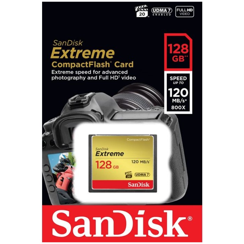 SanDisk 128GB Compact Flash Extreme UDMA7 - Image 2