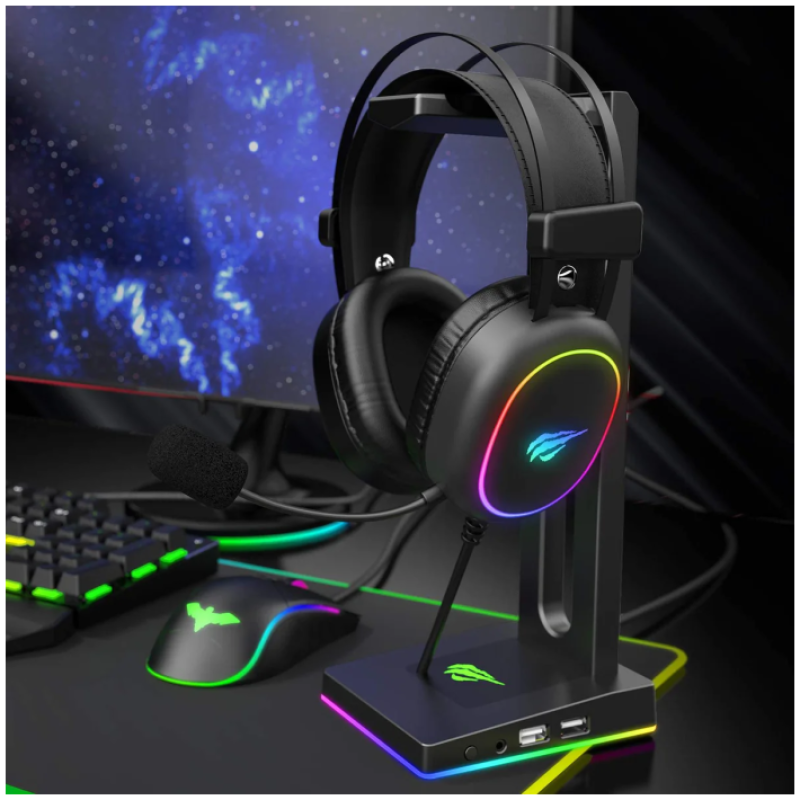 HAVIT Gamenote RGB LED slušalke z mikrofonom HV-H2016d - Image 3