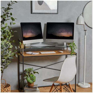 Vonhaus steklen podstavek za monitor XL črn - Image 2