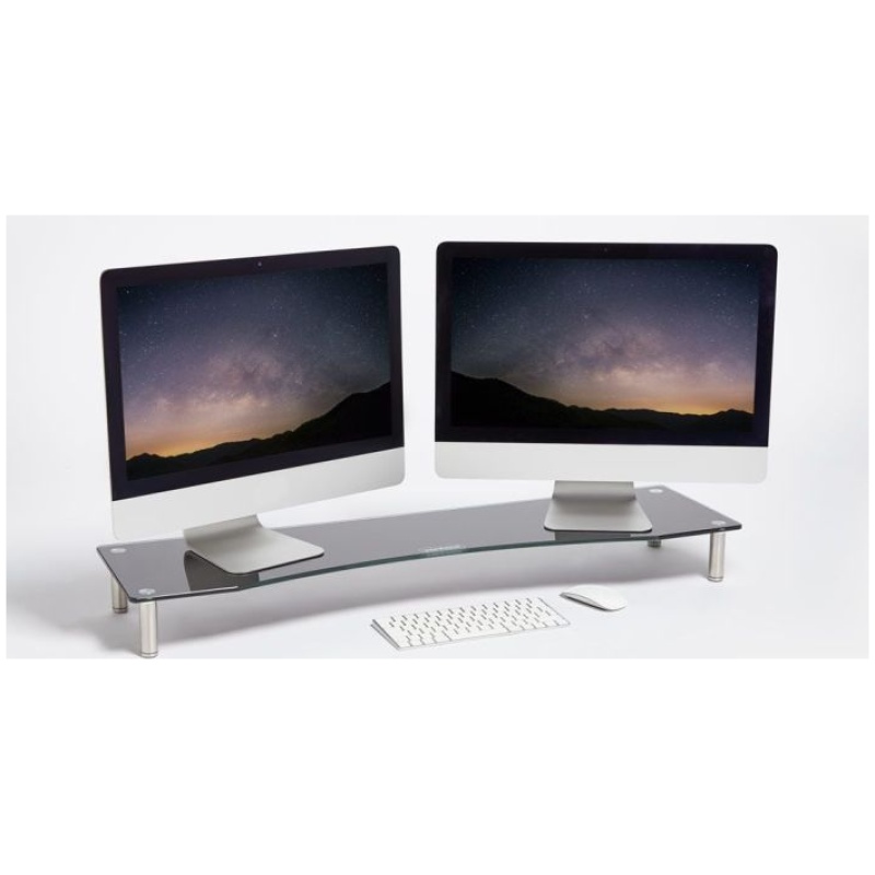 Vonhaus steklen podstavek za monitor XL črn