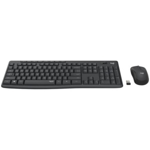 Logitech tipkovnica +miška brezžična Desktop MK295 SLO - grafitna barva SLO, silent - Image 3