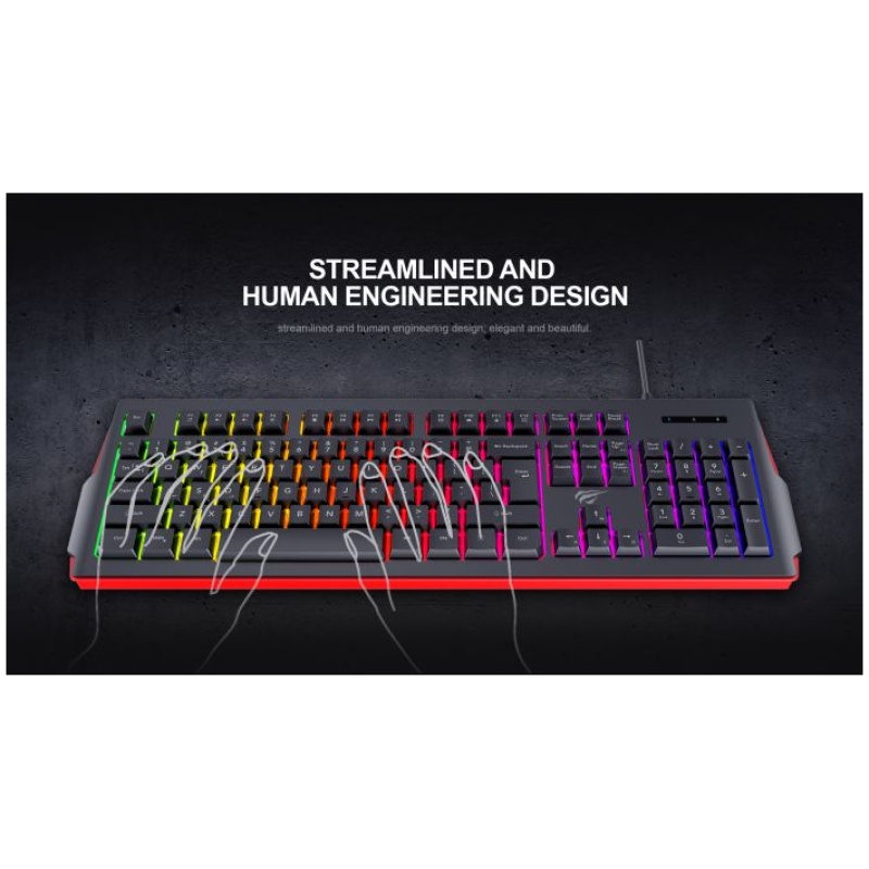 HAVIT Gamenote USB tipkovnica HV-KB866L / SLO - Image 4