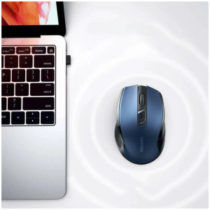 Brezžična miška UGREEN Bluetooth 5.0 in 2,4 Ghz z USB sprejemnikom - modra - Image 4