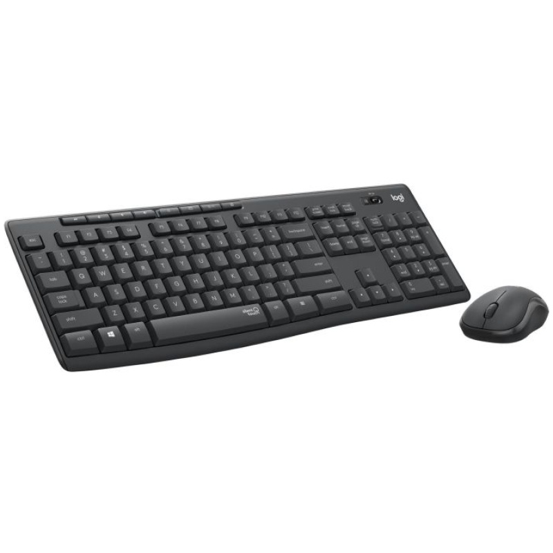 Logitech tipkovnica +miška brezžična Desktop MK295 SLO - grafitna barva SLO