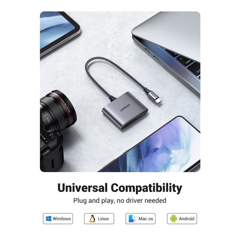 Ugreen USB-C čitalnik kartic 3v1 - Image 2