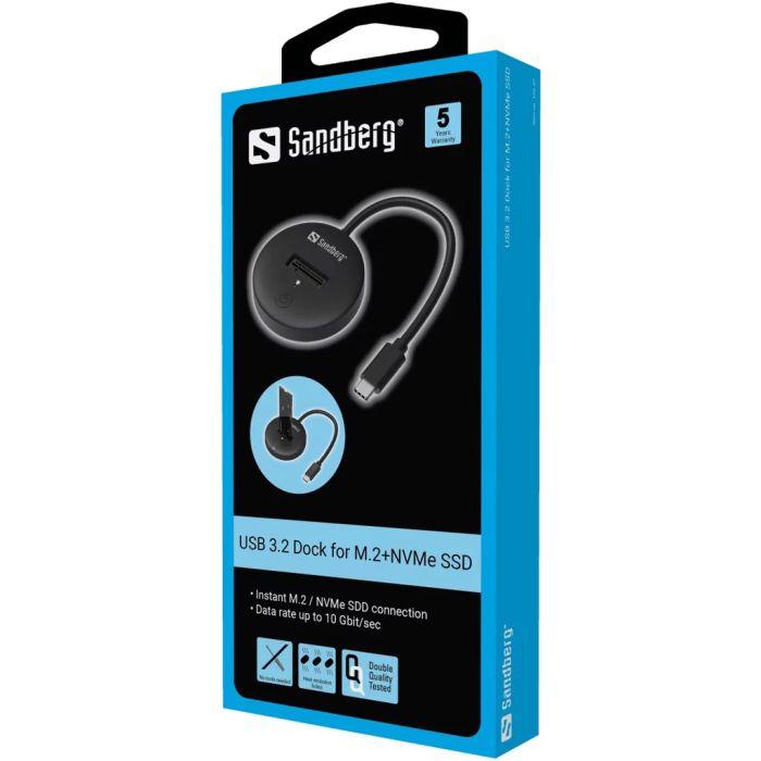 Sandberg USB 3.2 priklopna postaja za M.2 NVMe SSD - slika 2