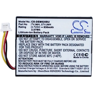 <br><br><p><b>Opis:</b><br></p><ul><li>Nadomestna baterija je izdelana po zasnovi in tehnologiji nemškega proizvajalca VHBW, kar zagotavlja odlično kvaliteto<br></li><li>Najsodobnejša tehnologija omogoča veliko ciklov polnjenja in praznjenja<br></li><li>Li-Ion celice so prijazne okolju, obenem pa zagotavljajo delovanje brez spominskega učinka<br></li><li>Termično stikalo ščiti baterijske celice pred pregrevanjem, prenapolnitvijo in kratkim stikom<br></li><li>Visoka kapaciteta baterije, podaljšan čas delovanja pri mirovanju naprave, zelo počasno samopraznjenje<br></li><li>100% kompatibilnost z originalno baterijo</li><li>Baterijo polnimo z originalnim ali nadomestnim polnilcem</li><li>Certifikati CE in ROHS</li></ul><br><br><p><b>Originalne oznake:</b></p><ul><li>070K80<br></li><li>07VJMH</li><li>70K80</li><li>7VJMH</li><li>T40JJ</li></ul><br><p><b>Primerno za:</b></p><p>Dell:</p><ul><li>PERC H710, PERC H710P, PERC H810, PowerEdge M620, PowerEdge R320, PowerEdge R420, PowerEdge R520, PowerEdge R620, PowerEdge R720, PowerEdge R820, PowerEdge T110 II, PowerEdge T420<br></li></ul><br><br><b>Lastnosti:</b><ul><li>Proizvajalec: VHBW</li><li>Vrsta: Li-Ion</li><li>Napetost: 3,7 V</li><li>Kapaciteta: 830 mAh (3,07 Wh)</li></ul><br>