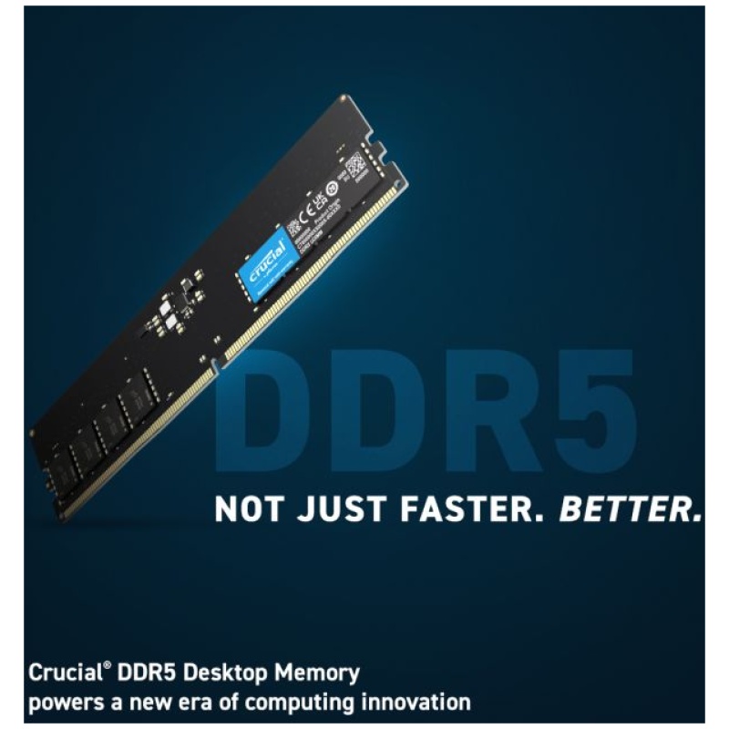 Crucial 32GB DDR5-4800 UDIMM PC5-38400 CL40, 1.1V - Image 3