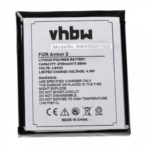 Baterija za Ulefone Armor 2, 4700 mAh - slika 2