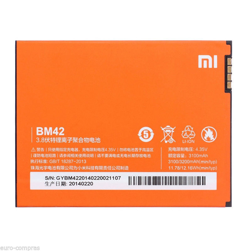 Baterija za Xiaomi Redmi Note, originalna, 3100 mAh - slika 2