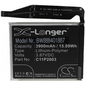 <b>Opis:</b><br><ul><li>Nadomestna baterija je izdelana po zasnovi in tehnologiji nemškega proizvajalca VHBW, kar zagotavlja odlično kvaliteto<br></li><li>Najsodobnejša tehnologija omogoča veliko ciklov polnjenja in praznjenja<br></li><li>Li-Polymer celice so prijazne okolju, obenem pa zagotavljajo delovanje brez spominskega učinka<br></li><li>Termično stikalo ščiti baterijske celice pred pregrevanjem, prenapolnitvijo in kratkim stikom<br></li><li>Visoka kapaciteta baterije, podaljšan čas delovanja pri mirovanju naprave, zelo počasno samopraznjenje<br></li><li>100% kompatibilnost z originalno baterijo</li><li>Baterijo polnimo z originalnim ali nadomestnim polnilcem</li><li>Certifikati CE in ROHS</li></ul><br><br><p><b>Originalne oznake:</b></p><ul><li><li>C11P2003</li><li>0B200-03950000</li></li></ul><br><b>Primerno za:</b><br><ul></ul><br>Asus:<br><ul><li>ZenFone 8, ZS590KS</li></ul><br><b>Lastnosti:</b><ul><li>Proizvajalec: VHBW</li><li>Vrsta: Li-Polymer</li><li>Napetost: 3,87 V</li><li>Kapaciteta: 3.900 mAh (15,09 Wh)</li></ul><br>