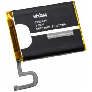 <b>Opis:</b><br><ul><li>Nadomestna baterija je izdelana po zasnovi in tehnologiji nemškega proizvajalca VHBW, kar zagotavlja odlično kvaliteto<br></li><li>Najsodobnejša tehnologija omogoča veliko ciklov polnjenja in praznjenja<br></li><li>Li-Polymer celice so prijazne okolju, obenem pa zagotavljajo delovanje brez spominskega učinka<br></li><li>Termično stikalo ščiti baterijske celice pred pregrevanjem, prenapolnitvijo in kratkim stikom<br></li><li>Visoka kapaciteta baterije, podaljšan čas delovanja pri mirovanju naprave, zelo počasno samopraznjenje<br></li><li>100% kompatibilnost z originalno baterijo</li><li>Baterijo polnimo z originalnim ali nadomestnim polnilcem</li><li>Certifikati CE in ROHS</li></ul><br><br><p><b>Originalne oznake:</b></p><ul><li>726280P<br></li></ul><br><br><p><b>Primerno za:</b></p><p>Blackview:</p><ul><li>BV6800 Pro<br></li></ul><br><b>Lastnosti:</b><ul><li>Proizvajalec: VHBW</li><li>Vrsta: Li-Polymer</li><li>Napetost: 3,85 V</li><li>Kapaciteta: 6.580 mAh (25.33 Wh)</li></ul><br>