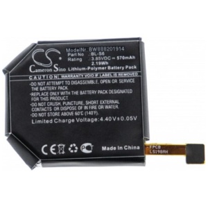 <b>Opis:</b><br><ul><li>Nadomestna baterija je izdelana po zasnovi in tehnologiji nemškega proizvajalca VHBW, kar zagotavlja odlično kvaliteto<br></li><li>Najsodobnejša tehnologija omogoča veliko ciklov polnjenja in praznjenja<br></li><li>Li-Polymer celice so prijazne okolju, obenem pa zagotavljajo delovanje brez spominskega učinka<br></li><li>Termično stikalo ščiti baterijske celice pred pregrevanjem, prenapolnitvijo in kratkim stikom<br></li><li>Visoka kapaciteta baterije, podaljšan čas delovanja pri mirovanju naprave, zelo počasno samopraznjenje<br></li><li>100% kompatibilnost z originalno baterijo<br></li><li>Baterijo polnimo z originalnim ali nadomestnim polnilcem<br></li><li>Certifikati CE in ROHS</li><li>Bulk pakiranje<br></li></ul><br><br><p><b>Originalne oznake:</b><br></p><ul><li>BL-S6<br></li></ul><br><p><b>Primerno za:</b></p><p>LG:</p><ul><li>Watch Urbane 2nd Edition LTE</li></ul><br><b>Lastnosti:</b><ul><li>Proizvajalec: VHBW</li><li>Vrsta: Li-Polymer</li><li>Napetost: 3,85 V</li><li>Kapaciteta: 570 mAh  (2,19 Wh)</li></ul><br>