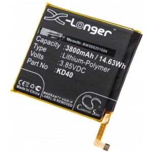 <b>Opis:</b><br><ul><li>Nadomestna baterija je izdelana po zasnovi in tehnologiji nemškega proizvajalca VHBW, kar zagotavlja odlično kvaliteto<br></li><li>Najsodobnejša tehnologija omogoča veliko ciklov polnjenja in praznjenja<br></li><li>Li-Polymer celice so prijazne okolju, obenem pa zagotavljajo delovanje brez spominskega učinka<br></li><li>Termično stikalo ščiti baterijske celice pred pregrevanjem, prenapolnitvijo in kratkim stikom<br></li><li>Visoka kapaciteta baterije, podaljšan čas delovanja pri mirovanju naprave, zelo počasno samopraznjenje<br></li><li>100% kompatibilnost z originalno baterijo</li><li>Baterijo polnimo z originalnim ali nadomestnim polnilcem</li><li>Certifikati CE in ROHS</li></ul><br><br><p><b>Originalne oznake:</b></p><ul><li>KD40<br></li></ul><br><br><p><b>Primerno za:</b></p><p>Motorola:</p><ul><li>Moto G8 Plus, XT2019-1, XT2019-2<br></li></ul><br><b>Lastnosti:</b><ul><li>Proizvajalec: VHBW</li><li>Vrsta: Li-Polymer</li><li>Napetost: 3,85 V</li><li>Kapaciteta: 3.800 mAh (14,63 Wh)</li></ul><br>
