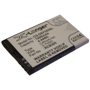 <b>Opis:</b><br><ul><li>Nadomestna baterija je izdelana po zasnovi in tehnologiji nemškega proizvajalca VHBW, kar zagotavlja odlično kvaliteto<br></li><li>Najsodobnejša tehnologija omogoča veliko ciklov polnjenja in praznjenja<br></li><li>Li-Ion celice so prijazne okolju, obenem pa zagotavljajo delovanje brez spominskega učinka<br></li><li>Termično stikalo ščiti baterijske celice pred pregrevanjem, prenapolnitvijo in kratkim stikom<br></li><li>Visoka kapaciteta baterije, podaljšan čas delovanja pri mirovanju naprave, zelo počasno samopraznjenje<br></li><li>100% kompatibilnost z originalno baterijo</li><li>Baterijo polnimo z originalnim ali nadomestnim polnilcem</li><li>Certifikati CE in ROHS</li></ul><br><br><p><b>Originalne oznake:</b></p><ul><li>RCB305<br></li></ul><br><b>Primerno za:</b><br><ul></ul><br>Doro:<br><ul><li>Primo 305</li></ul><br><b>Lastnosti:</b><ul><li>Proizvajalec: VHBW</li><li>Vrsta: Li-Ion</li><li>Napetost: 3,7 V</li><li>Kapaciteta: 1.200 mAh (4,44 Wh)</li></ul><br>