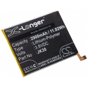 <b>Opis:</b><br><ul><li>Nadomestna baterija je izdelana po zasnovi in tehnologiji nemškega proizvajalca VHBW, kar zagotavlja odlično kvaliteto<br></li><li>Najsodobnejša tehnologija omogoča veliko ciklov polnjenja in praznjenja<br></li><li>Li-Polymer celice so prijazne okolju, obenem pa zagotavljajo delovanje brez spominskega učinka<br></li><li>Termično stikalo ščiti baterijske celice pred pregrevanjem, prenapolnitvijo in kratkim stikom<br></li><li>Visoka kapaciteta baterije, podaljšan čas delovanja pri mirovanju naprave, zelo počasno samopraznjenje<br></li><li>100% kompatibilnost z originalno baterijo</li><li>Baterijo polnimo z originalnim ali nadomestnim polnilcem</li><li>Certifikati CE in ROHS</li></ul><br><br><p><b>Originalne oznake:</b></p><ul><li>JK30</li></ul><br><br><p><b>Primerno za:</b></p><p>Motorola:</p><ul><li>Moto P30, XT1943-1<br></li></ul><br><b>Lastnosti:</b><ul><li>Proizvajalec: VHBW</li><li>Vrsta: Li-Polymer</li><li>Napetost: 3,8 V</li><li>Kapaciteta: 2.900 mAh (11,02 Wh)</li></ul><br>