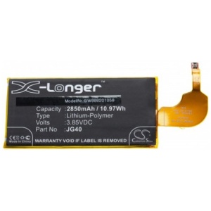 <b>Opis:</b><br><ul><li>Nadomestna baterija je izdelana po zasnovi in tehnologiji nemškega proizvajalca VHBW, kar zagotavlja odlično kvaliteto<br></li><li>Najsodobnejša tehnologija omogoča veliko ciklov polnjenja in praznjenja<br></li><li>Li-Polymer celice so prijazne okolju, obenem pa zagotavljajo delovanje brez spominskega učinka<br></li><li>Termično stikalo ščiti baterijske celice pred pregrevanjem, prenapolnitvijo in kratkim stikom<br></li><li>Visoka kapaciteta baterije, podaljšan čas delovanja pri mirovanju naprave, zelo počasno samopraznjenje<br></li><li>100% kompatibilnost z originalno baterijo</li><li>Baterijo polnimo z originalnim ali nadomestnim polnilcem</li><li>Certifikati CE in ROHS</li></ul><br><br><p><b>Originalne oznake:</b></p><ul><li>JG40<br></li></ul><br><br><p><b>Primerno za:</b></p><p>Motorola:</p><ul><li>Moto G7 Plus, Moto G7 Plus Dual SIM, Moto G7 Plus Dual SIM TD-LTE, Moto G7 Plus Global, Moto G7 Plus Global TD-LTE, XT1965, XT1965-2, XT1965-3, XT1965-6<br></li></ul><br><b>Lastnosti:</b><ul><li>Proizvajalec: VHBW</li><li>Vrsta: Li-Polymer</li><li>Napetost: 3,85 V</li><li>Kapaciteta: 2.850 mAh (10,97 Wh)</li></ul><br>