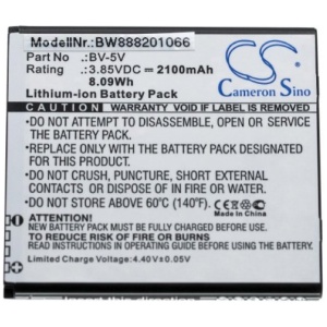 <b>Opis:</b><br><ul><li>Nadomestna baterija je izdelana po zasnovi in tehnologiji nemškega proizvajalca VHBW, kar zagotavlja odlično kvaliteto<br></li><li>Najsodobnejša tehnologija omogoča veliko ciklov polnjenja in praznjenja<br></li><li>Li-Ion celice so prijazne okolju, obenem pa zagotavljajo delovanje brez spominskega učinka<br></li><li>Termično stikalo ščiti baterijske celice pred pregrevanjem, prenapolnitvijo in kratkim stikom<br></li><li>Visoka kapaciteta baterije, podaljšan čas delovanja pri mirovanju naprave, zelo počasno samopraznjenje<br></li><li>100% kompatibilnost z originalno baterijo</li><li>Baterijo polnimo z originalnim ali nadomestnim polnilcem</li><li>Certifikati CE in ROHS</li></ul><br><br><p><b>Originalne oznake:</b></p><ul><li>BV-5V<br></li></ul><br><p><b>Primerno za:</b></p><ul></ul><br>Nokia:<br><ul><li>1, TA-1047<br></li></ul><br><b>Lastnosti:</b><ul><li>Proizvajalec: VHBW</li><li>Vrsta: Li-Ion</li><li>Napetost: 3,85 V</li><li>Kapaciteta: 2.100 mAh (8,09 Wh)</li></ul><br>