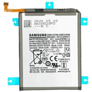 <b>Opis:</b><br><ul><li><b>Originalna baterija proizvajalca Samsung</b></li><li>Najsodobnejša tehnologija omogoča veliko ciklov polnjenja in praznjenja<br></li><li>Li-Polymer celice so prijazne okolju, obenem pa zagotavljajo delovanje brez spominskega učinka<br></li><li>Termično stikalo ščiti baterijske celice pred pregrevanjem, prenapolnitvijo in kratkim stikom<br></li><li>Visoka kapaciteta baterije, podaljšan čas delovanja pri mirovanju naprave, zelo počasno samopraznjenje</li><li>Baterijo polnimo z originalnim ali nadomestnim polnilcem</li><li>Certifikati CE in ROHS</li></ul><br><br><p><b>Originalne oznake:</b></p><ul><li>EB-BA315ABY</li><li>GH82-22762A</li></ul><br><br><p><b>Primerno za:</b></p><p>Samsung:</p><ul><li>Galaxy A31, Galaxy A32, SM-A310F, SM-A310F/DS, SM-A310M/DS, SM-A310N0, SM-A315, SM-A315F/DS</li></ul><br><b>Lastnosti:</b><ul><li>Proizvajalec: Samsung</li><li>Vrsta: Li-Polymer</li><li>Napetost: 3,86 V</li><li>Kapaciteta: 5.000 mAh (19,30 Wh)</li></ul><br>