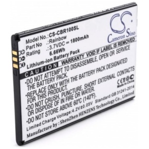 <b>Opis:</b><br><ul><li>Nadomestna baterija je izdelana po zasnovi in tehnologiji nemškega proizvajalca VHBW, kar zagotavlja odlično kvaliteto<br></li><li>Najsodobnejša tehnologija omogoča veliko ciklov polnjenja in praznjenja<br></li><li>Li-Polymer celice so prijazne okolju, obenem pa zagotavljajo delovanje brez spominskega učinka<br></li><li>Termično stikalo ščiti baterijske celice pred pregrevanjem, prenapolnitvijo in kratkim stikom<br></li><li>Visoka kapaciteta baterije, podaljšan čas delovanja pri mirovanju naprave, zelo počasno samopraznjenje<br></li><li>100% kompatibilnost z originalno baterijo</li><li>Baterijo polnimo z originalnim ali nadomestnim polnilcem</li><li>Certifikati CE in ROHS</li></ul><br><br><p><b>Originalne oznake:</b></p><ul><li>CS-CBR100L</li></ul><br><br><p><b>Primerno za:</b></p><p>Cubot:</p><ul><li>Rainbow</li></ul><br><b>Lastnosti:</b><ul><li>Proizvajalec: VHBW</li><li>Vrsta: Li-Ion</li><li>Napetost: 3,7 V</li><li>Kapaciteta: 1.800 mAh (6,66 Wh)</li></ul><br>