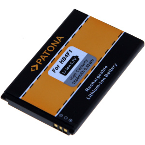 <b>Opis:</b><br><ul><li>Nadomestna baterija je izdelana po zasnovi in tehnologiji nemškega proizvajalca Patona, kar zagotavlja odlično kvaliteto<br></li><li>Najsodobnejša tehnologija omogoča veliko ciklov polnjenja in praznjenja<br></li><li>Li-Ion celice so prijazne okolju, obenem pa zagotavljajo delovanje brez spominskega učinka<br></li><li>Termično stikalo ščiti baterijske celice pred pregrevanjem, prenapolnitvijo in kratkim stikom<br></li><li>Visoka kapaciteta baterije, podaljšan čas delovanja pri mirovanju naprave, zelo počasno samopraznjenje<br></li><li>100% kompatibilnost z originalno baterijo</li><li>Baterijo polnimo z originalnim ali nadomestnim polnilcem</li><li>Certifikati CE in ROHS</li></ul><br><br><p><b>Originalne oznake:</b></p><ul><li>HB4F1</li><li>BLT005</li><li>CS-OPA100SL<br></li></ul><br><br><p><b>Primerno za:</b></p><p>Huawei:</p><ul><li>U8220, E5830, E5832, E5838, E6939, E583X, A100, A103, A105, A109, A113, A115, A201, A520, E5331, E5832s, E5836s, ideos U8800H, Huawei ideos X5, M860, MiFi E6939, P51, T5, U8000, U8230, U9120, Z101, OPPO A100,<br></li></ul><br><b>Lastnosti:</b><ul><li>Proizvajalec: Patona</li><li>Vrsta: Li-Ion</li><li>Napetost: 3,7 V</li><li>Kapaciteta: 1.600 mAh (5,92 Wh)</li></ul><br>