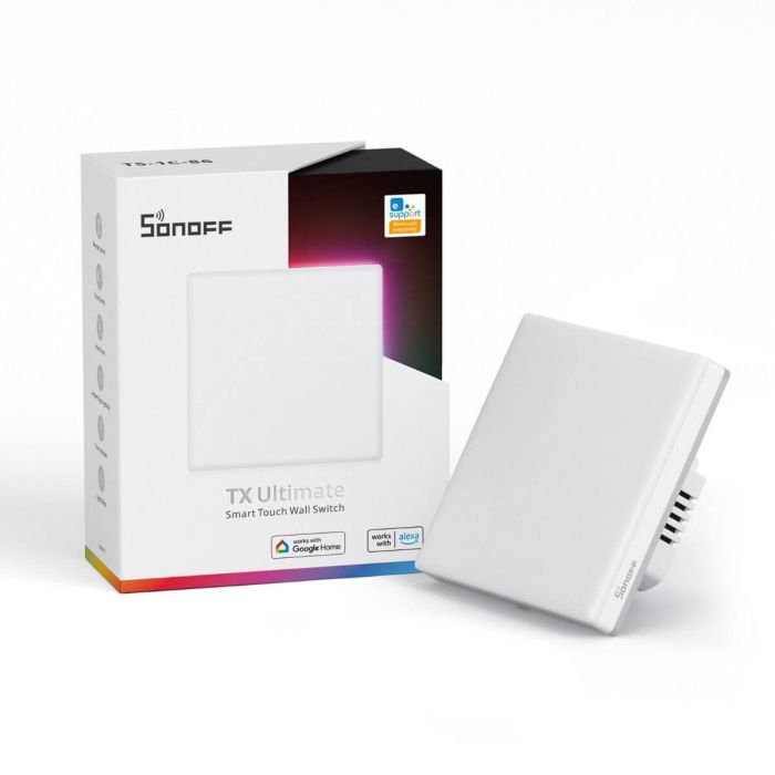 SONOFF pametno stensko stikalo TX Ultimate RGB, Wi-Fi, enojno - slika 2