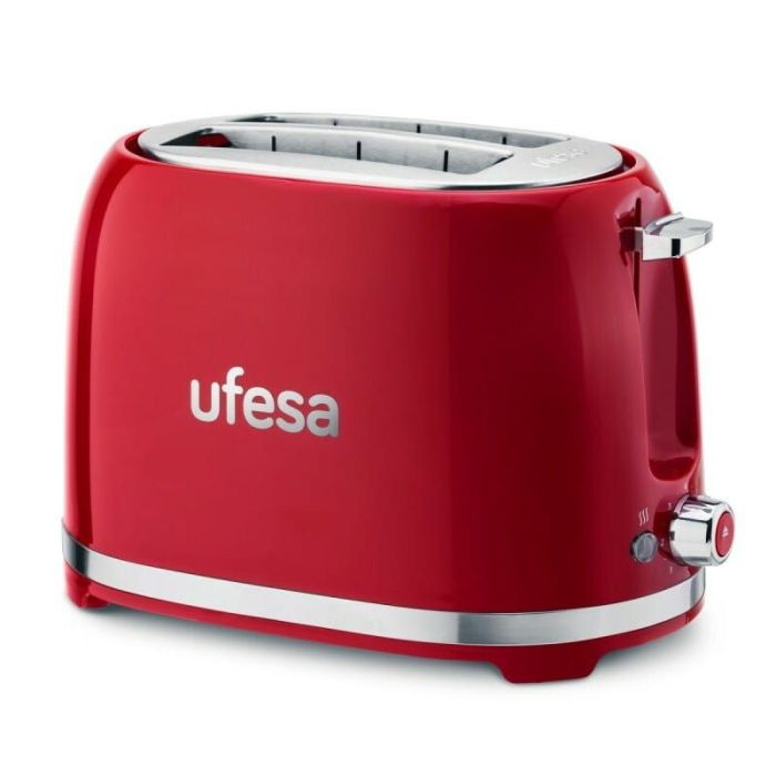 Ufesa Classic PinUp Rdeče-beli opekač kruha z dvema režama 850W | E-specialisti.si
