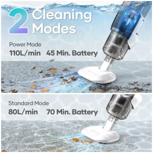 AIPER Pilot H2 ročni baterijski sesalnik za bazen - slika 4