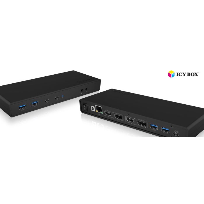 Icybox IB-DK2245AC Docking USB-C priklopna postaja z dvojnim video priključkom - slika 3
