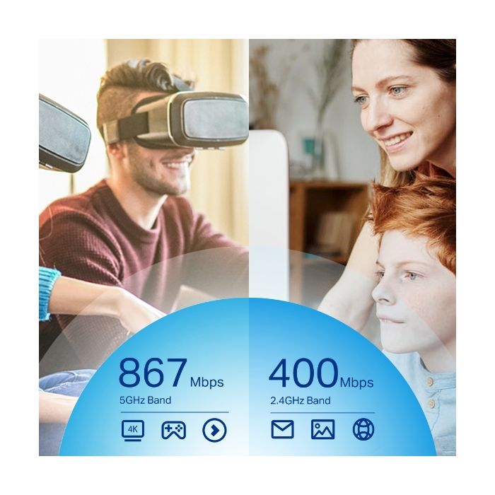 TP-LINK Archer T4U PLUS 1300Mbps Dual Band brezžična USB mrežna kartica - slika 2