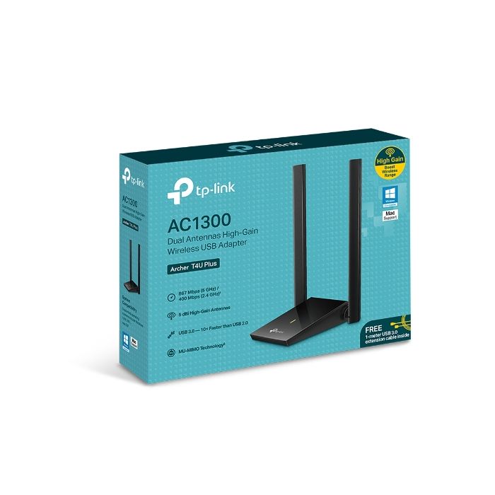 TP-LINK Archer T4U PLUS 1300Mbps Dual Band brezžična USB mrežna kartica
