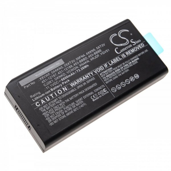 Baterija za Dell Latitude 12 7204 / 14 5404 / 14 7404, 6600 mAh - slika 2