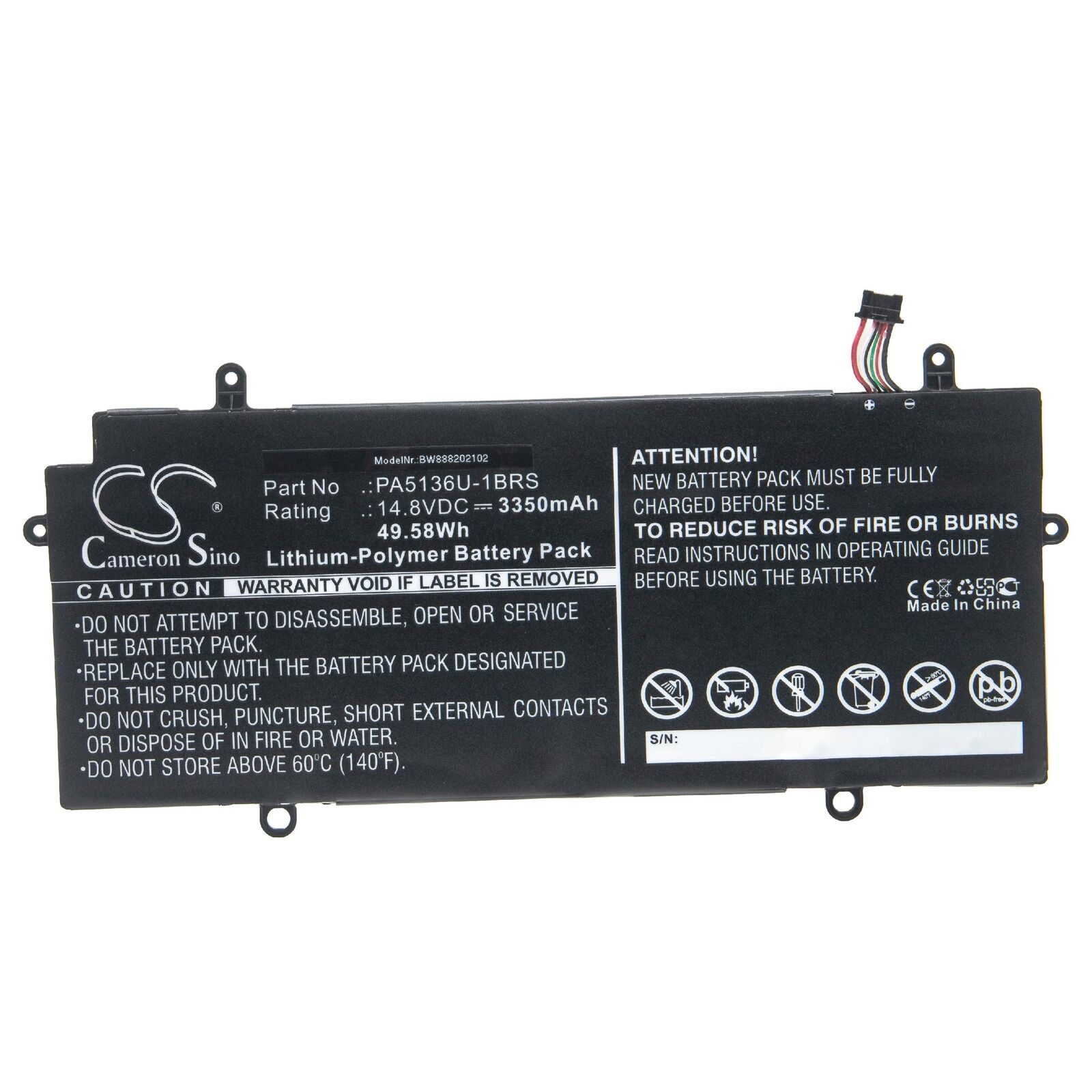 Baterija za Toshiba Portege Z30 / Z30-A / Z30-B / Z30-C, 3350 mAh - slika 2