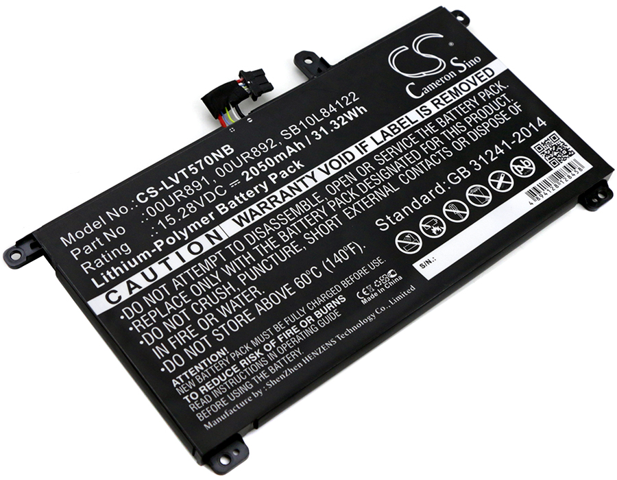 Baterija za Lenovo Thinkpad T570 / T580 / P51S / P52S, notranja, 2050 mAh - slika 2